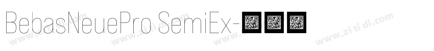 BebasNeuePro SemiEx字体转换